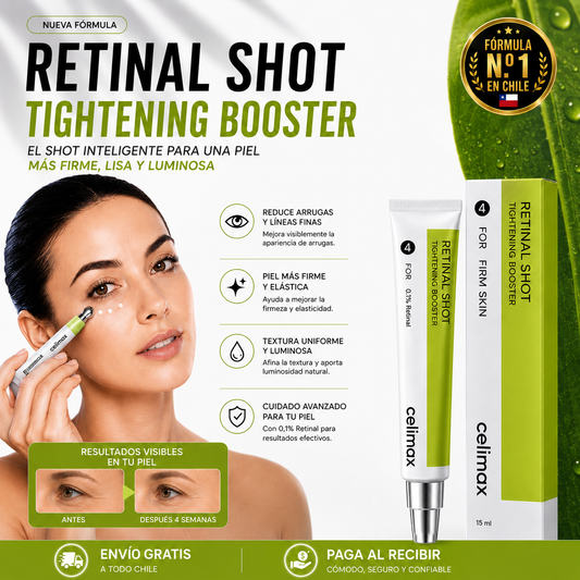 Piel más firme, suave y luminosa con Celimax Retinal Shot™