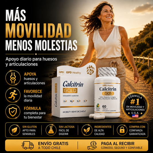 Calcitrin Gold® – Menos molestias, más libertad para moverte.